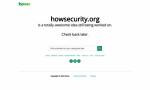 Howsecurity.org thumbnail