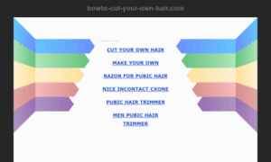 Howto-cut-your-own-hair.com thumbnail