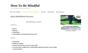 Howtobemindful.mindfulnesstrainingforall.com thumbnail