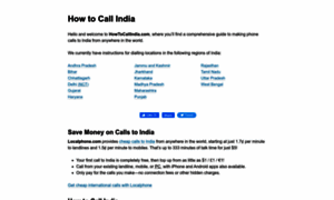 Howtocallindia.com thumbnail