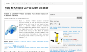 Howtochoosecarvacuumcleaner.blogspot.com thumbnail