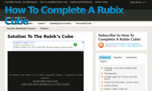 Howtocompletearubixcube.com thumbnail