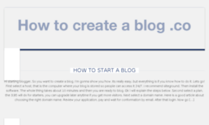 Howtocreateablog.co thumbnail