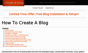 Howtocreateablog.in thumbnail
