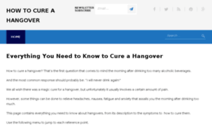 Howtocurehangover.org thumbnail