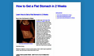 Howtogetaflatstomachin2weeks.blogspot.com thumbnail