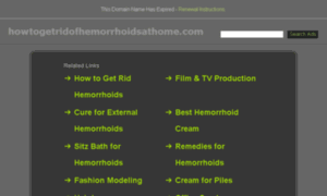 Howtogetridofhemorrhoidsathome.com thumbnail