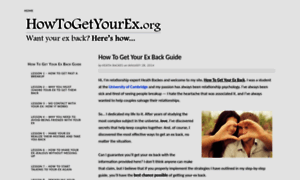 Howtogetyourex.org thumbnail