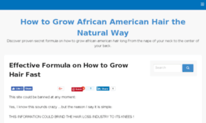 Howtogrowafricanamericanhair.net thumbnail