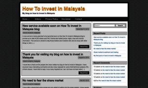 Howtoinvestinmalaysia.com thumbnail