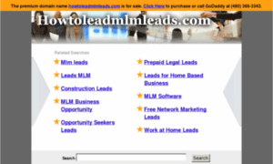 Howtoleadmlmleads.com thumbnail