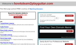 Howtolearn2playguitar.com thumbnail