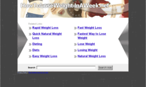 Howtoloseweight-inaweek.net thumbnail