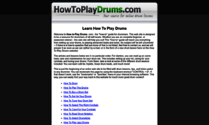 Howtoplaydrums.com thumbnail