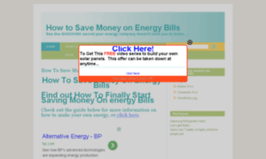 Howtosavemoneyonenergybills.com thumbnail