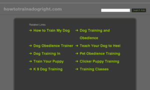 Howtotrainadogright.com thumbnail