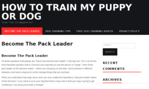 Howtotrainmypuppyordog.siterubix.com thumbnail