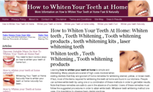 Howtowhitenyourteethathome.net thumbnail