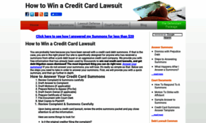 Howtowinacreditcardlawsuit.net thumbnail