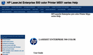 Hp-laserjet-enterprise-500-color-printer-m551-series.printerdoc.net thumbnail