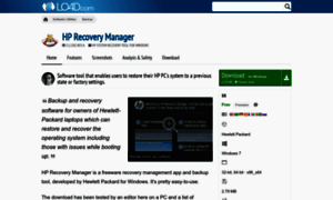 Hp-recovery-manager.en.lo4d.com thumbnail