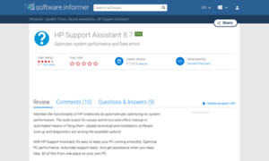 Hp-support-assistant.software.informer.com thumbnail