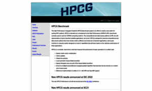 Hpcg-benchmark.org thumbnail