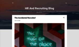 Hrandrecruiting.blogspot.com thumbnail