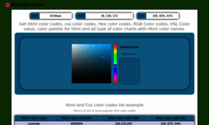 Html-color-codes.org thumbnail