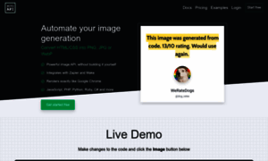 Htmlcsstoimage.com thumbnail