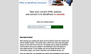 Htmltowordpressconverter.com thumbnail