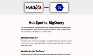 Hubspot.tobigquery.com thumbnail