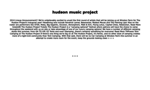 Hudsonmusicproject.com thumbnail