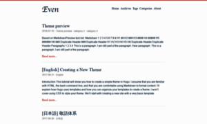 Hugo-theme-even.netlify.app thumbnail