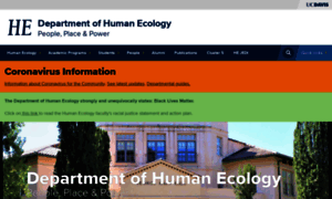 Humanecology.ucdavis.edu thumbnail