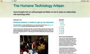 Humanetechnologyartisan.blogspot.com thumbnail