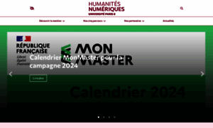 Humanites-numeriques.univ-paris8.fr thumbnail