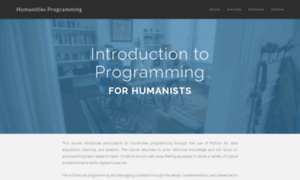 Humanitiesprogramming.github.io thumbnail