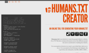 Humanstxt-creator.org thumbnail