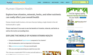 Humanvitaminhealth.com thumbnail