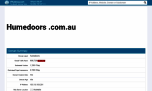 Humedoors.com.au.ipaddress.com thumbnail