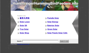 Hummzingerhummingbirdfeeders.info thumbnail