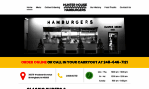 Hunterhousehamburgers.com thumbnail