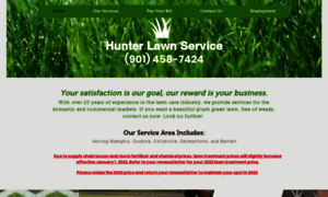 Hunterlawnservice.com thumbnail