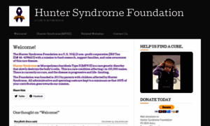 Huntersyndromefoundation.org thumbnail