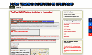 Hvactraininginstitutesinhyderabad.blogspot.com thumbnail