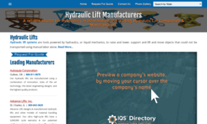 Hydraulicliftmanufacturers.com thumbnail