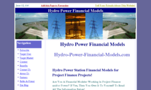 Hydro-power-financial-models.com thumbnail