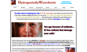 Hydrogeninmywaterbottle.com thumbnail