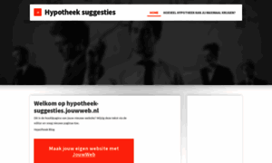 Hypotheek-suggesties.jouwweb.nl thumbnail